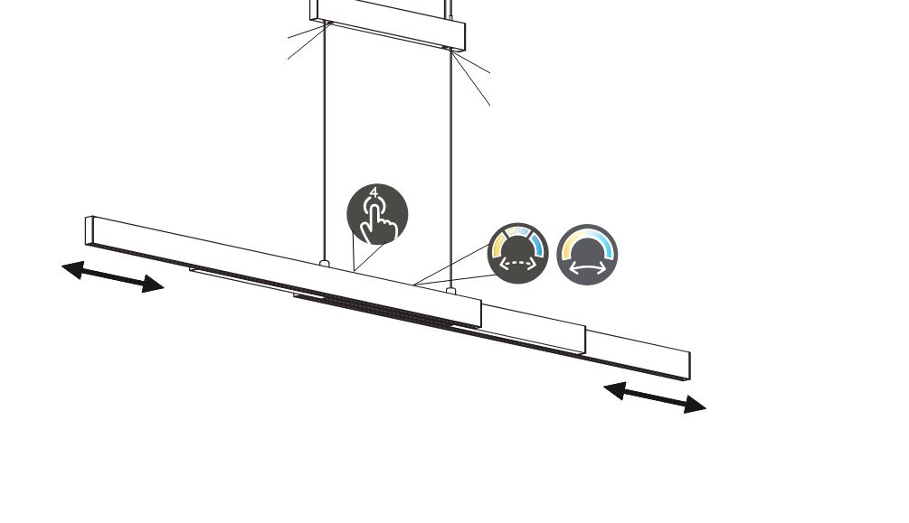czarna lampa pozioma matowa bruno lampa nad stół